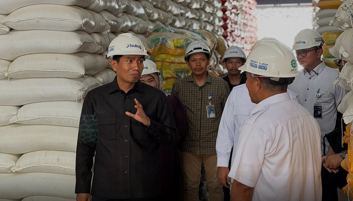 Sidak ke Bulog Sultra, Bahtra Banong: Stok Pangan 78.000 Ton Cukup untuk Jangka Panjang
