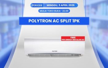 AC Split 1 PK di Transmart Full Day Sale Turun Jadi Rp 3,9 Juta, Gratis Pipa dan Instalasi