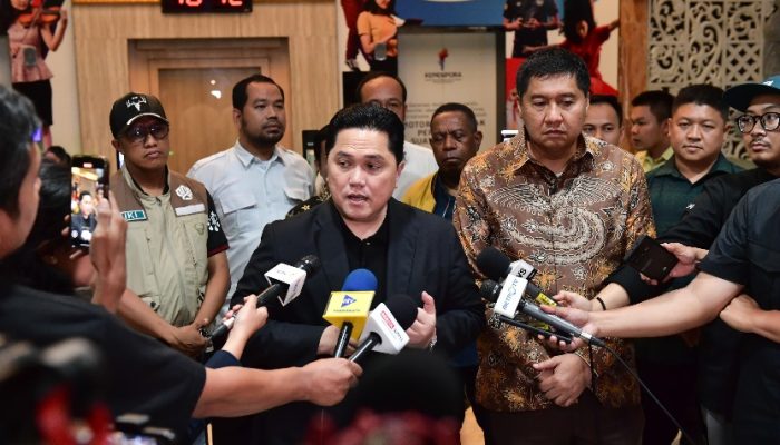Erick Thohir dan Maruarar Sirait Bahas Piala Presiden 2026 dan Program Rumah Atlet di Kantor Kemenpora