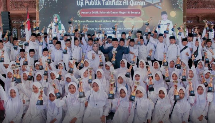 1.664 Pelajar SD di Ponorogo Jalani Uji Publik Tahfidz, Ada yang Hafal 30 Juz