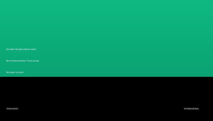 Gencatan Senjata Lebanon-Israel: Beirut Porak-poranda, Trump Larang Serangan Lanjutan