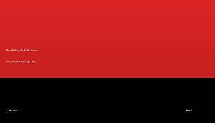 Harga Pertamax Turbo, Dexlite, dan Dex Resmi Naik Per 18 April 2025