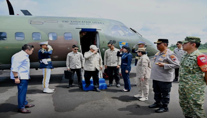 Prabowo Tiba di Cilacap Pukul 12.07 WIB, Tinjau TPST Banyumas dan Proyek Hilirisasi