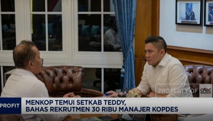 Rekrutmen 30.000 Manajer Koperasi Desa Merah Putih Dibahas Menkop dan Setkab Teddy