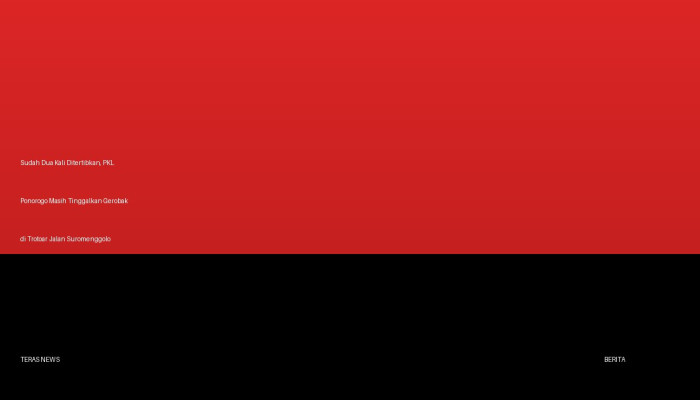 Sudah Dua Kali Ditertibkan, PKL Ponorogo Masih Tinggalkan Gerobak di Trotoar Jalan Suromenggolo