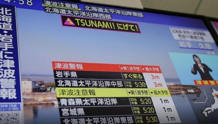Tsunami 80 Cm Terjang Pelabuhan Kuji, Jepang Keluarkan Peringatan Gelombang 3 Meter