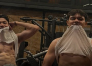 Kiesha Alvaro dan Nyoman Paul Pamer Perut Six Pack di Gym, Netizen Dibuat Salfok