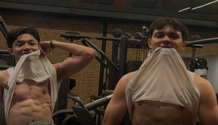 Kiesha Alvaro dan Nyoman Paul Pamer Perut Six Pack di Gym, Netizen Dibuat Salfok