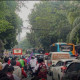Macet Parah di Kramat Kwitang, Puluhan Bus Buruh Padati Jalur Menuju Monas pada May Day 2026