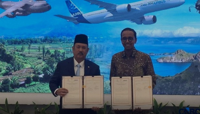 Pasar Dirgantara Indonesia Diprediksi Tumbuh 4 Kali Lipat di 2045, Bappenas Teken Kerja Sama dengan Airbus
