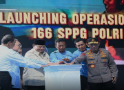 Prabowo Groundbreaking 10 Gudang Pangan Polri dan Resmikan 166 SPPG di Tuban
