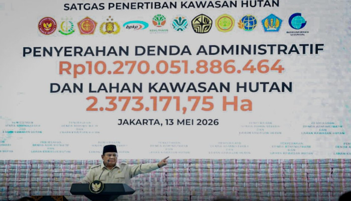 Prabowo Serahkan Denda Administratif dan Lahan Hutan di Kejaksaan Agung, Tegaskan Penegakan Hukum Lindungi Kekayaan Negara