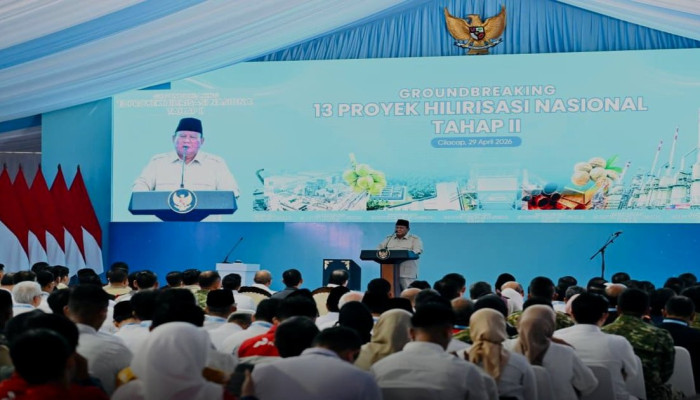 Prabowo di Groundbreaking Hilirisasi Tahap II Cilacap: Bangsa Kaya yang Tak Berani Kelola Sendiri Akan Tetap Miskin