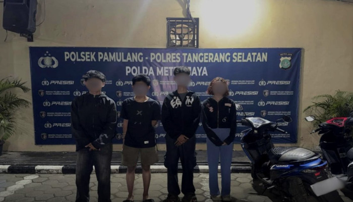 Pukul 02.43 WIB, 4 Remaja Diciduk Brimob di Terminal Pondok Cabe Tangsel karena Diduga Hendak Tawuran