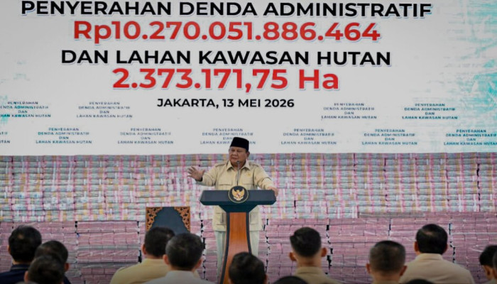 Rp 10,27 Triliun Denda dan 2,3 Juta Hektare Hutan Diserahkan ke Negara, Prabowo Saksikan Langsung di Kejagung
