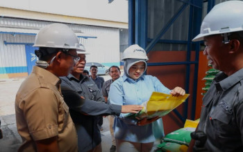 Stok Beras Serang Capai 38.610 Ton, Anggota DPR Annisa Mahesa Tinjau Gudang Bulog Ciruas
