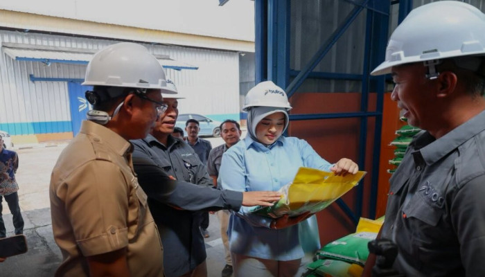 Stok Beras Serang Capai 38.610 Ton, Anggota DPR Annisa Mahesa Tinjau Gudang Bulog Ciruas