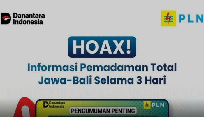 PLN Tegaskan Hoaks: Tidak Ada Pemadaman Listrik Total 3 Hari di Jawa-Bali