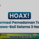PLN Tegaskan Hoaks: Tidak Ada Pemadaman Listrik Total 3 Hari di Jawa-Bali