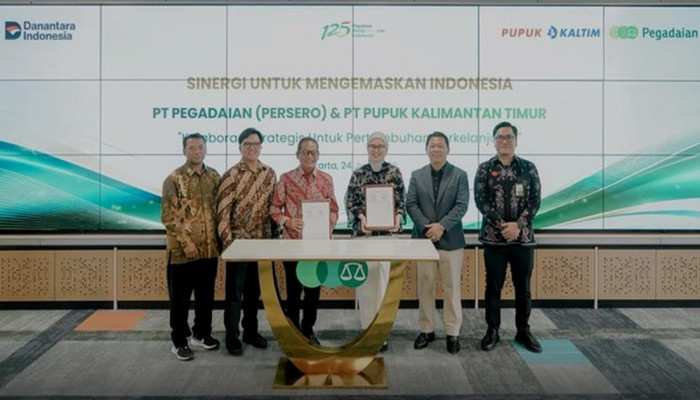 Pegadaian dan Pupuk Kaltim Teken MoU Rp3 Tahun, Fokus Literasi Keuangan Karyawan
