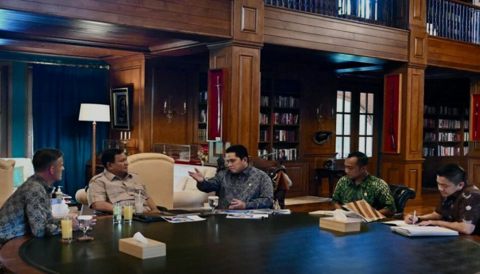 Prabowo Terima Erick Thohir dan John Herdman di Hambalang, Bahas Olahraga Disabilitas hingga Pembinaan Atlet