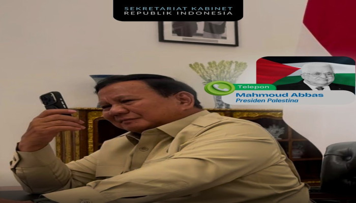 Prabowo Terima Telepon Mahmoud Abbas, Tegaskan Dukungan Penuh Indonesia untuk Palestina