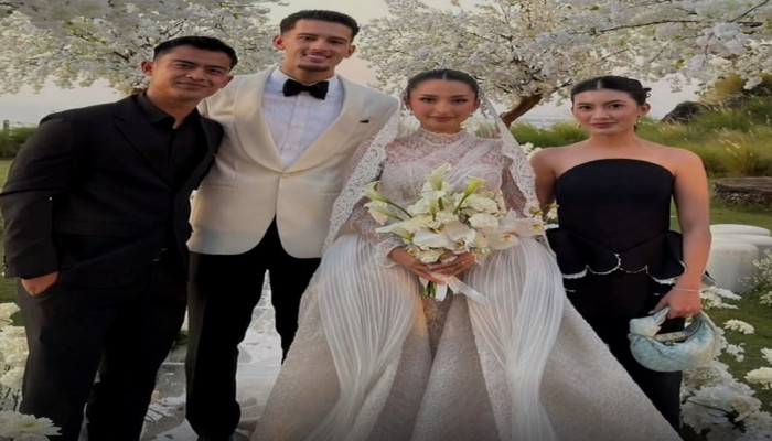 Pratama Arhan Datang Bersama Inka, Azizah Salsha Hadir Sendiri di Pernikahan Jennifer Coppen dan Justin Hubner